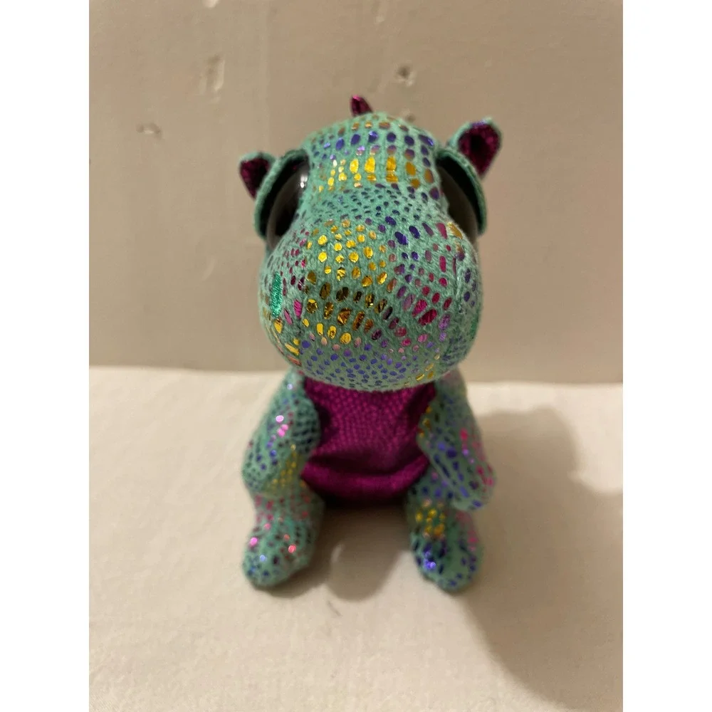 Ty Beanie Boos Cinder Dragon Plush Toy Stuffed Animal Green Purple‎ Sparkle